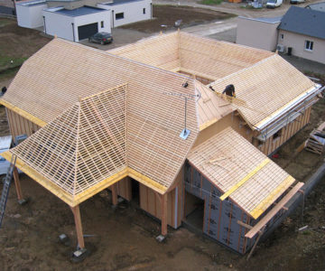 Maison bois charpente traditionnelle